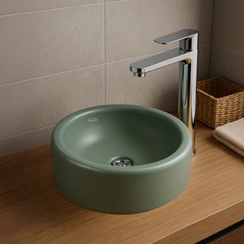 Bacha Milos Cilíndrica Chica Verde Oliva