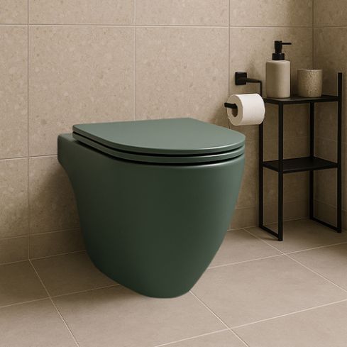 Inodoro corto Fontana - Verde Oliva