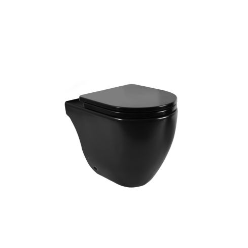 Inodoro corto Fontana - Negro Satinado