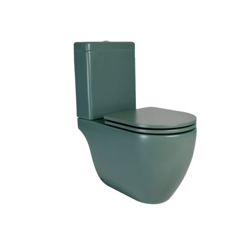 Inodoro largo Fontana - Verde Oliva