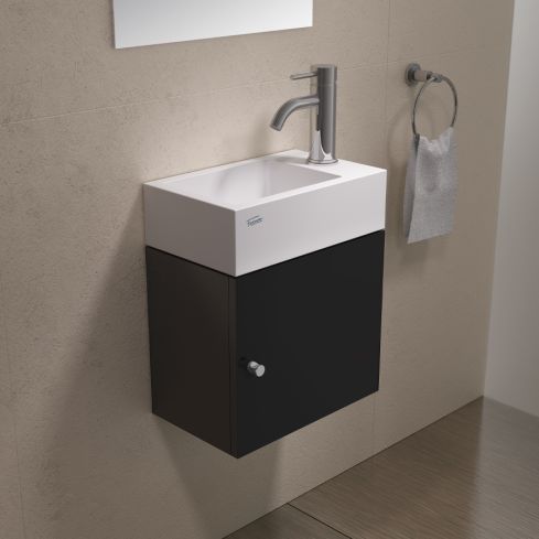Mueble para lavatorio Toilette - Negro